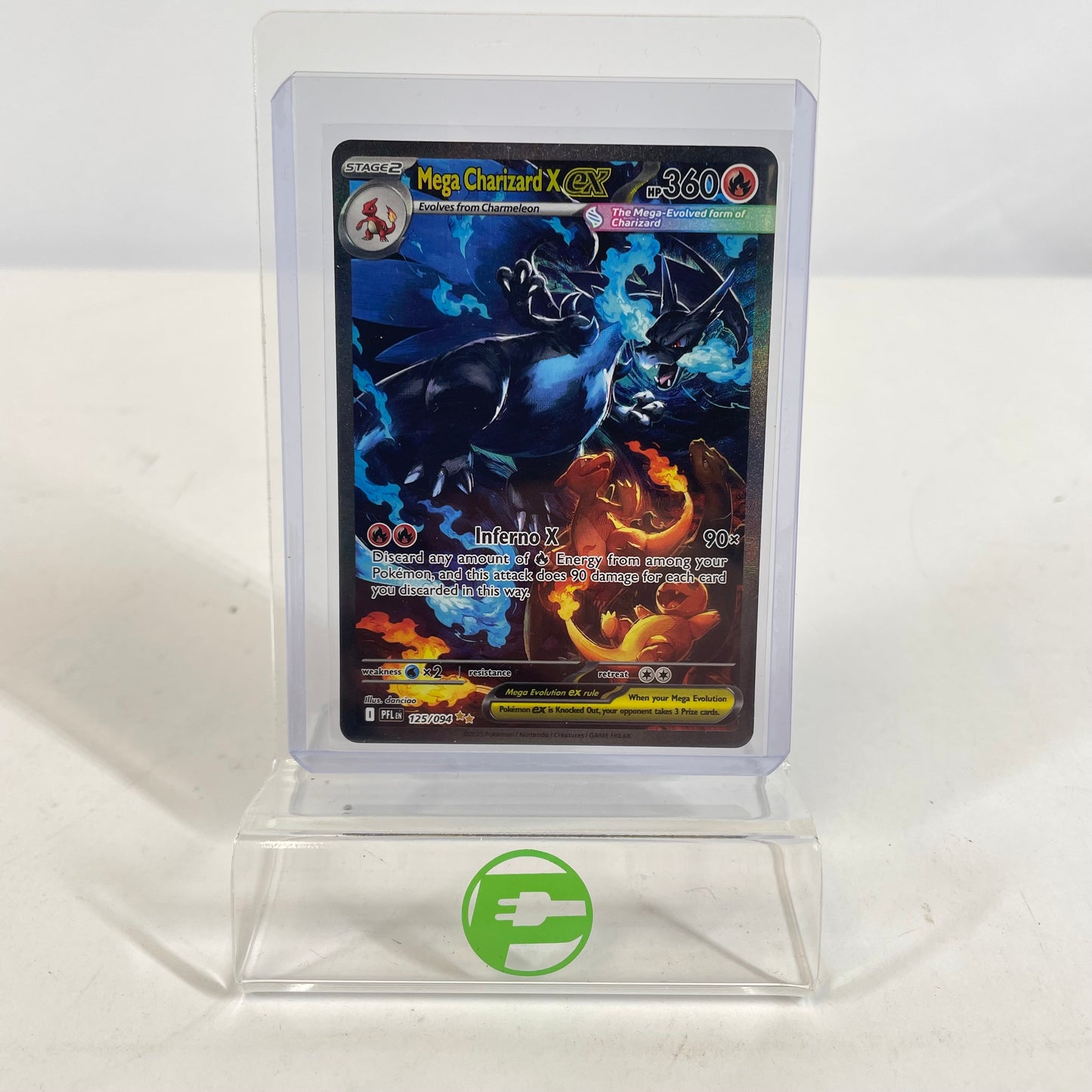 Pokémon TCG Phantasmal Flames Mega Charizard X EX 125/094 Holo English