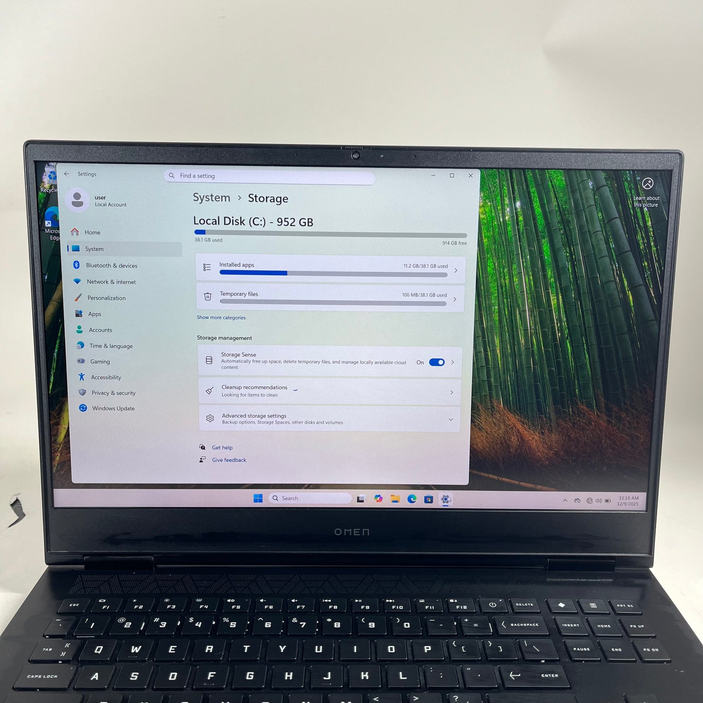 HP Omen 16-WD0073DX 16" i7-13620H 2.4GHz 16GB RAM 1TB SSD GeForce RTX 4060