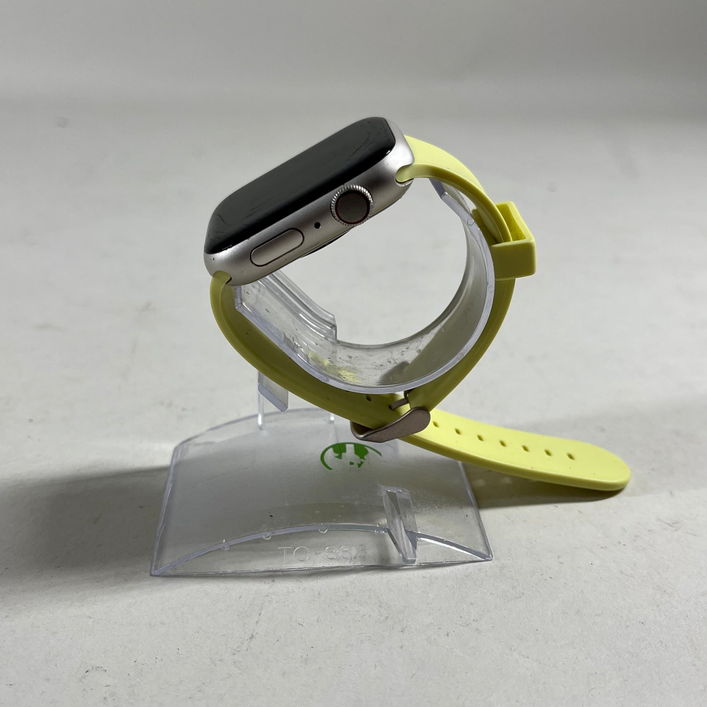 Unlocked Apple Watch Series 7 45MM Silver Aluminum Yellow NKJ8LL/A