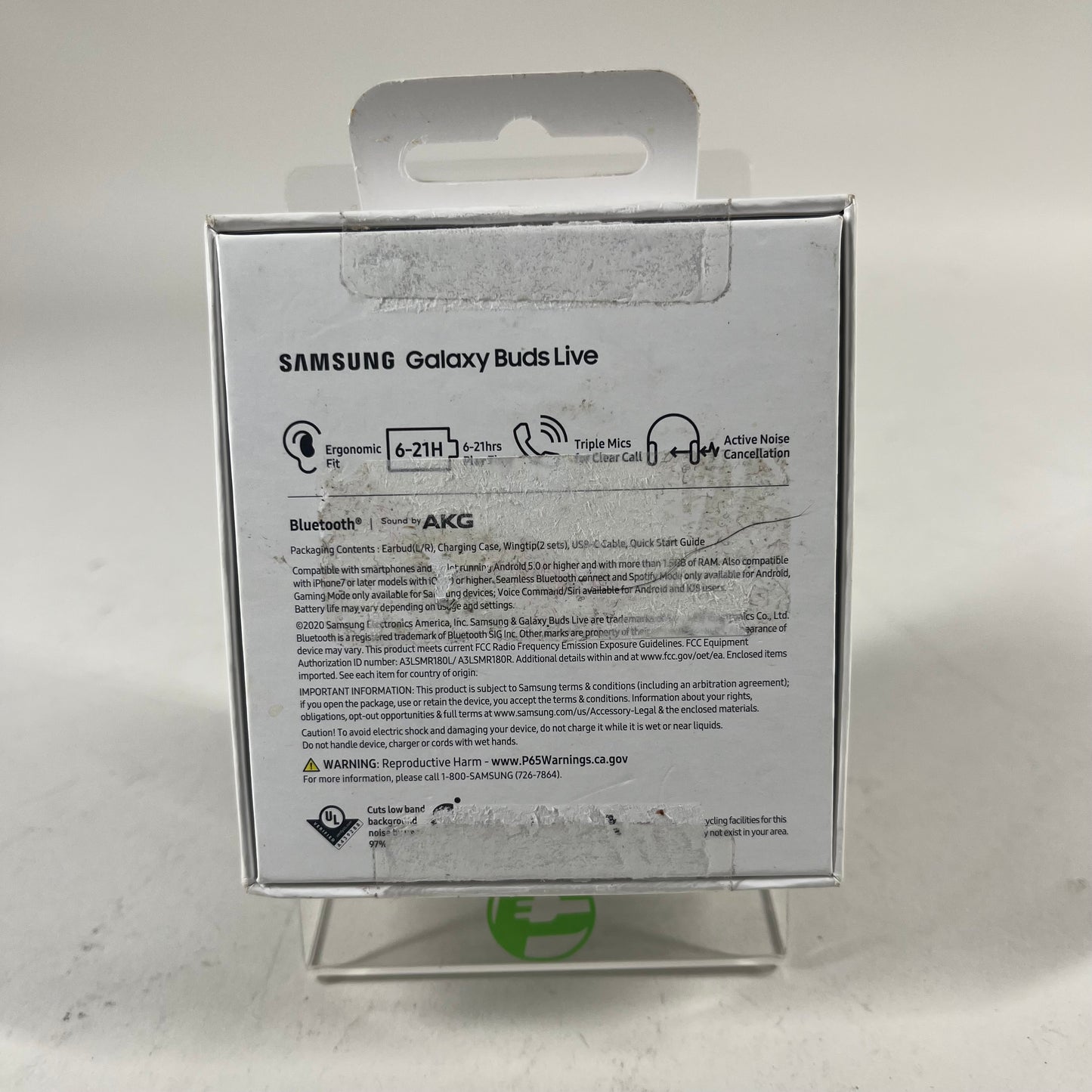 New Samsung Galaxy Buds Live SM-R180 Noise Canceling Earbuds Black