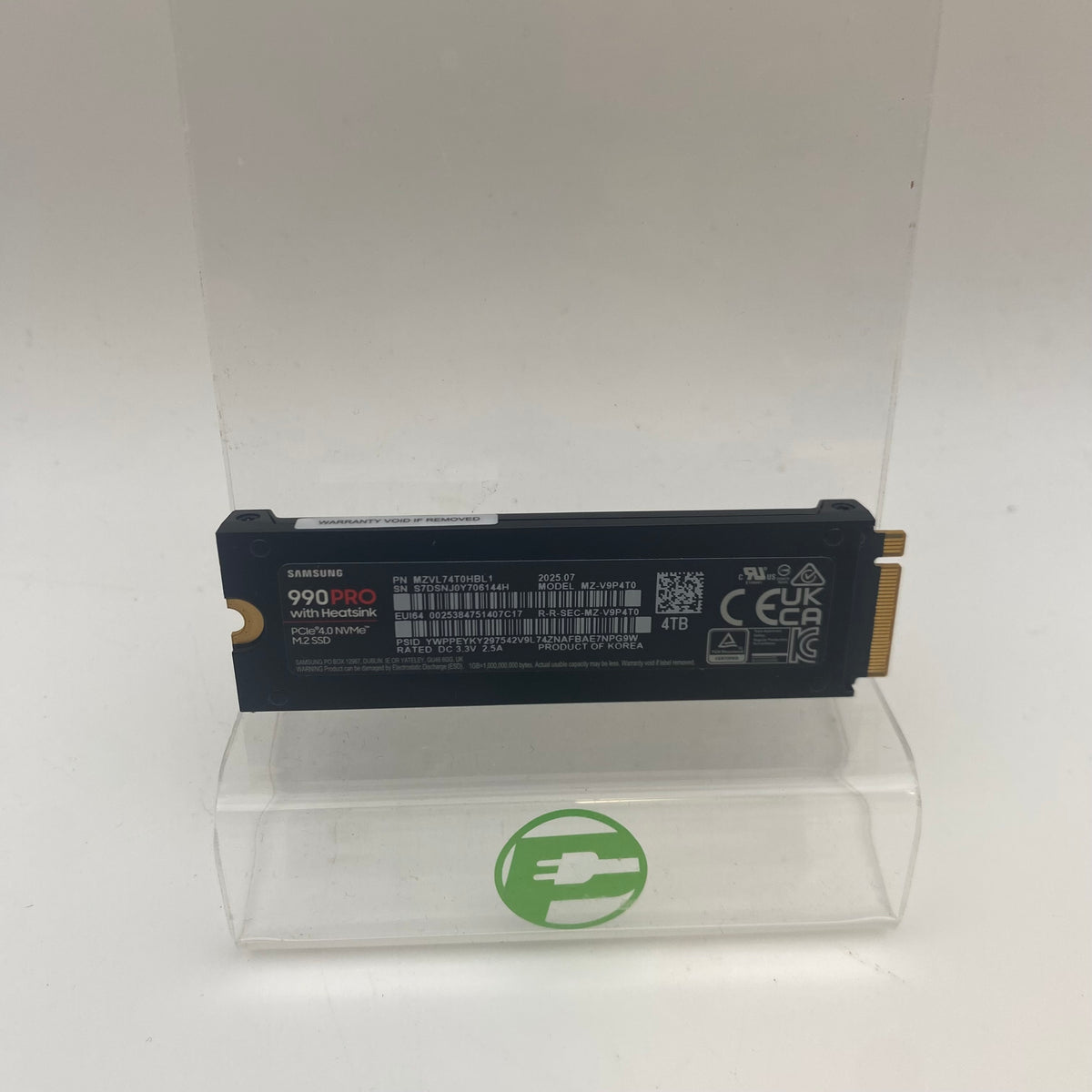 Samsung M.2 2280 990 Pro 4TB M.2 NVMe Gen 4.0 x 4 SSD MZVL74T0HBL1