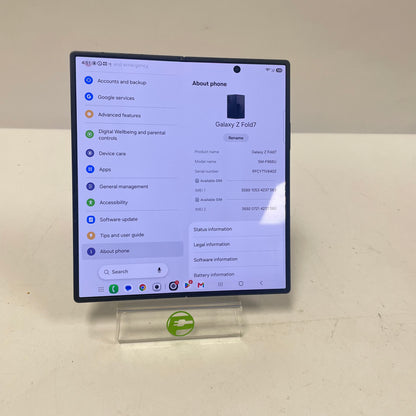 Verizon Samsung Galaxy Z Fold7 12GB RAM 256GB SM-F966U Jetblack
