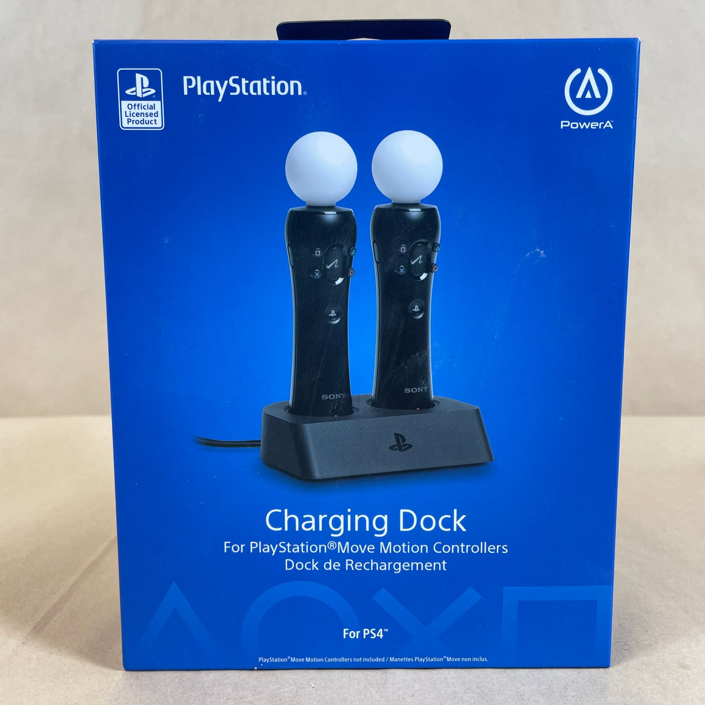 New PowerA Charging Dock For Playstation Move Motion Controllers Black PS4