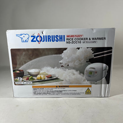New Zojirushi 5.5 Cup Rice Cooker NS-ZCC10-WZ