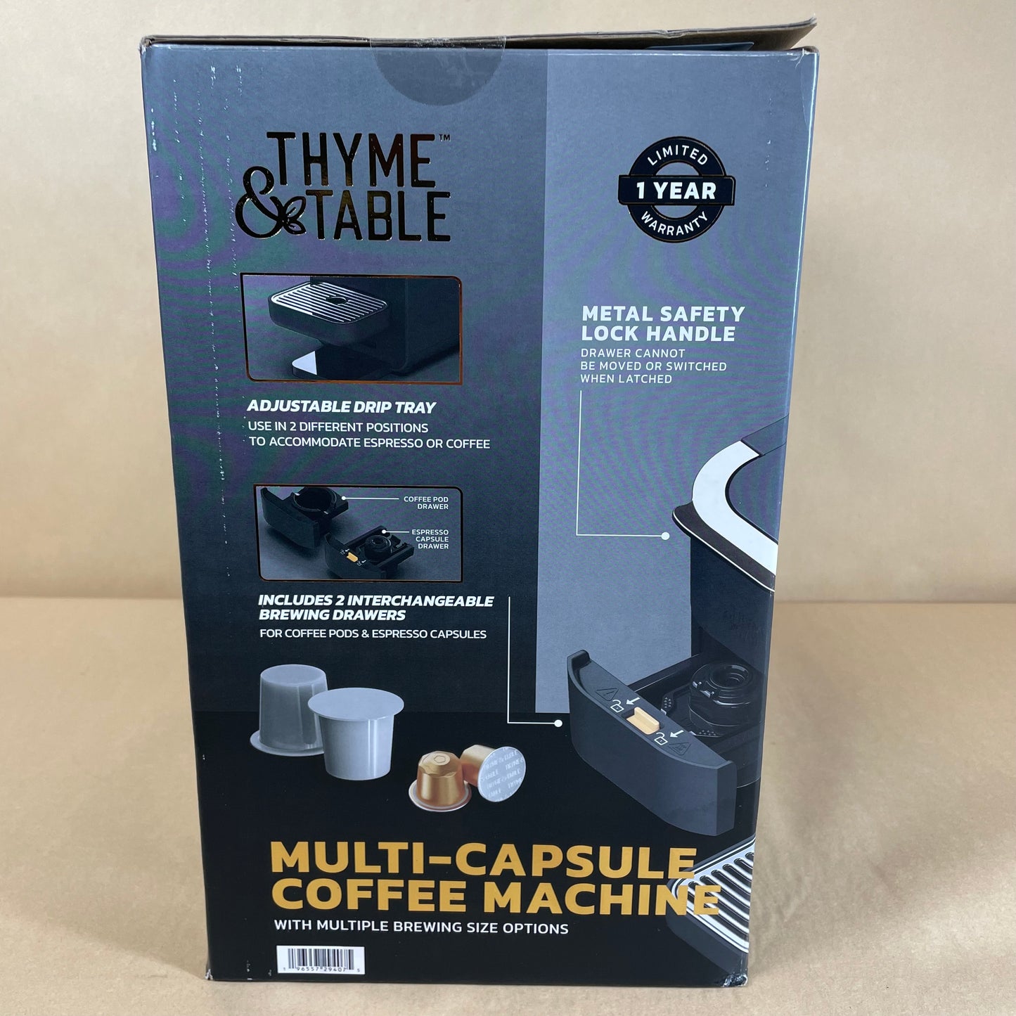 New Thyme & Table Multi-Capsule Coffee Machine TT1537R