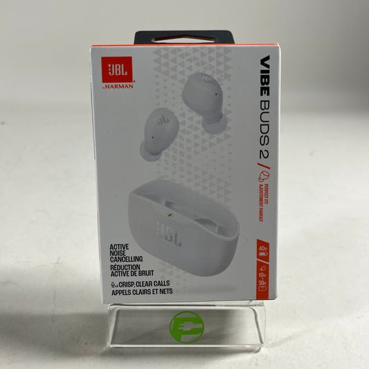 New JBL Vibe Buds 2 White Headphones