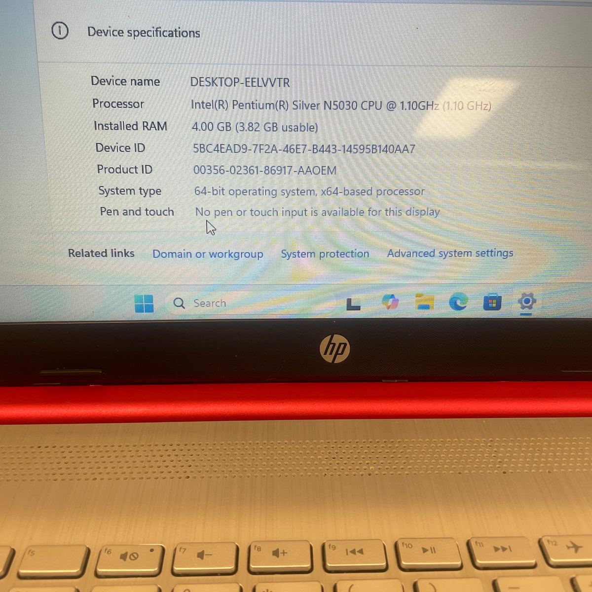 HP Laptop 15-DW0083WM 15.6" Pentium Silver N5030 1.1GHz 4GB RAM 128GB SSD