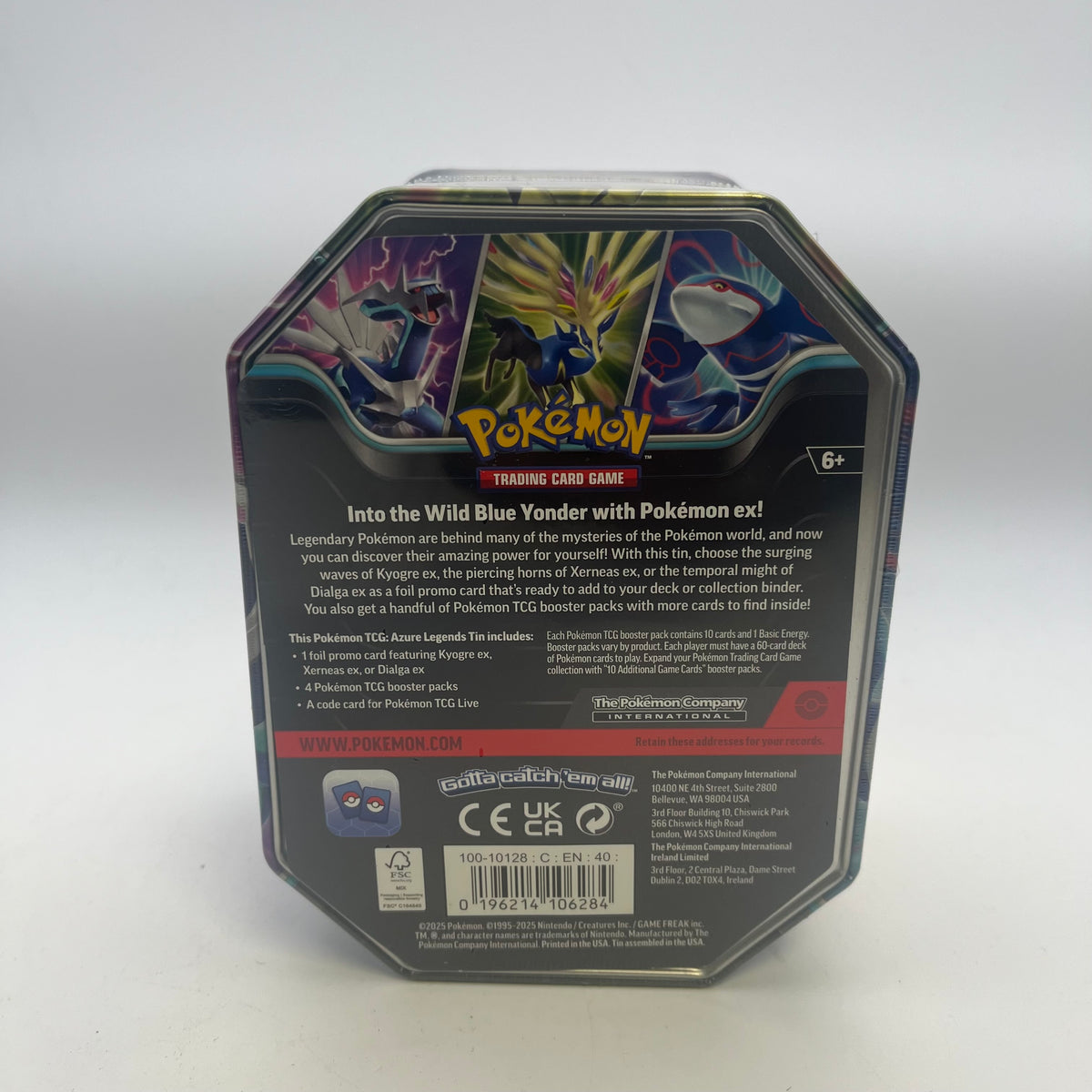 New Pokemon TCG Azure Legends Mini Tin