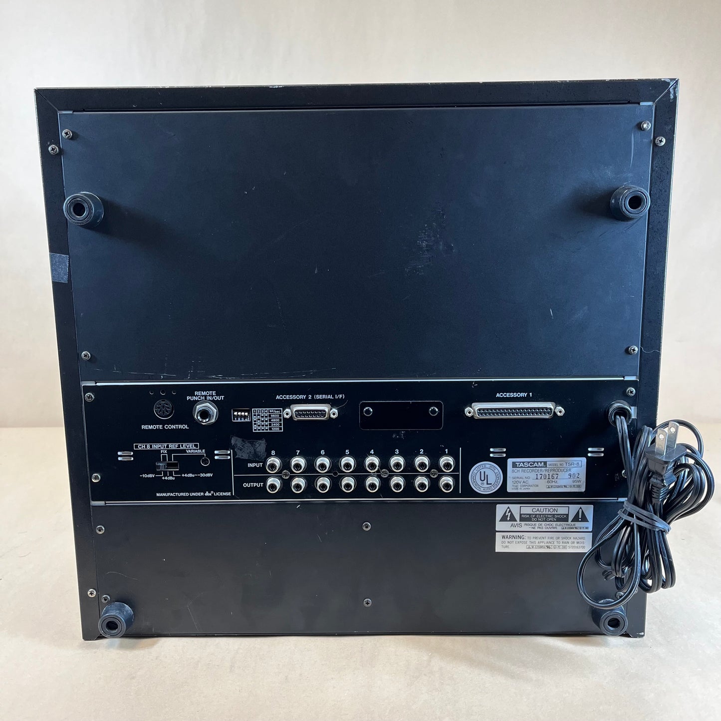 TASCAM TSR-8 Reel to Reel 1/2” Tape 8-Channel Recorder
