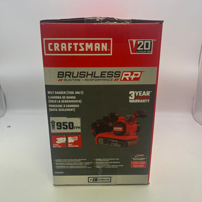 New Craftsman Belt Sanders 20-Volt Cordless 3-Inch 18-Inch Belt Sander CMCW223B