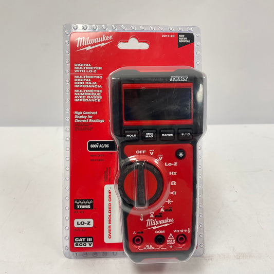 New Milwaukee 2217-20 Digital Multimeter with LO-Z