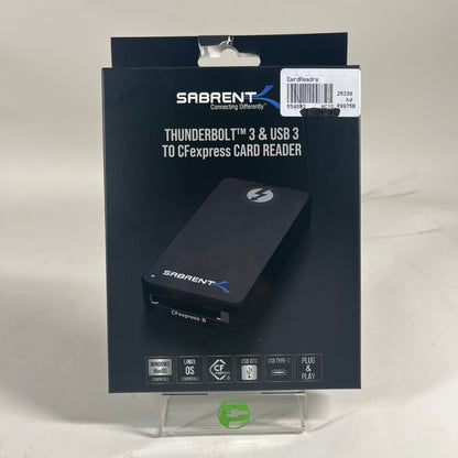 New Sabrent Thunderbolt 3 & USB 3 Card Reader Card Reader CR-T3CF