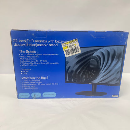 New onn. 22" 2553V FHD LED VA FHD Monitor