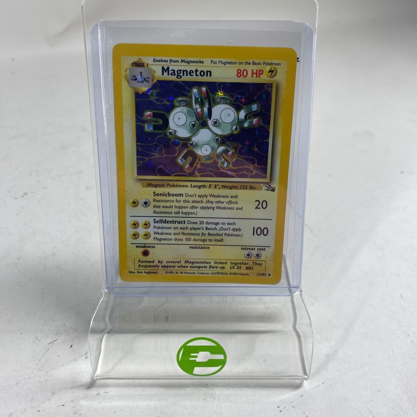 Pokémon TCG Fossil Magneton 11/62 Holo English
