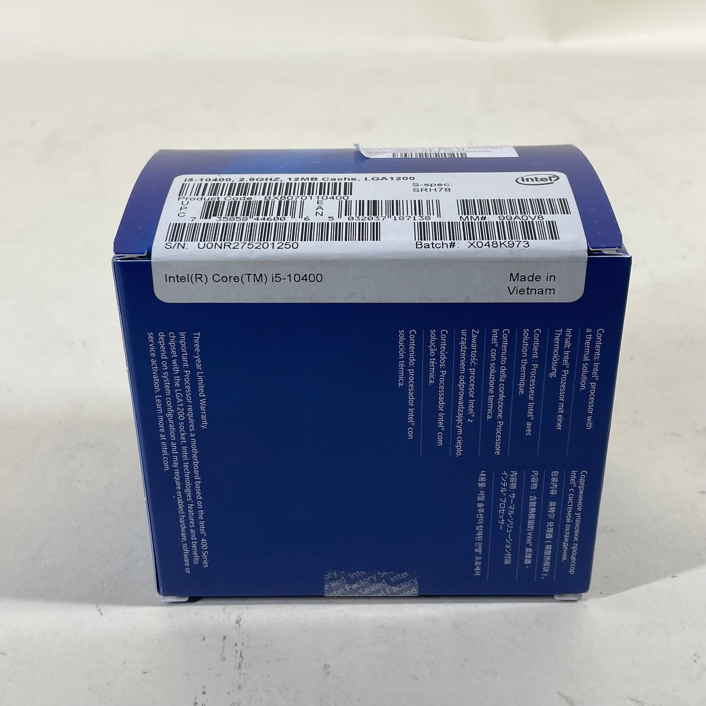New Intel Core i5-10400 2.90GHz 6 Core BX8070110400 12 Thread LGA1200