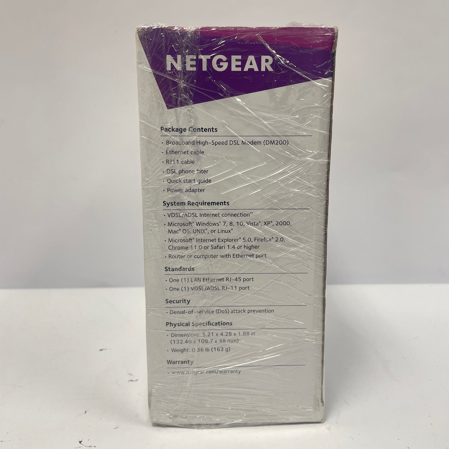New Netgear DM200 Broadband High-Speed DSL Modem DM200-100NAS