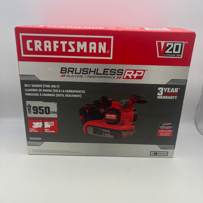 New Craftsman Belt Sanders 20-Volt Cordless 3-Inch 18-Inch Belt Sander CMCW223B