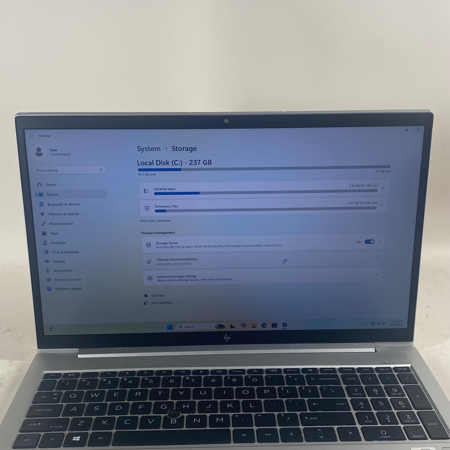 HP EliteBook 850 G7 15.6" I5-10210U 1.6GHz 16GB RAM 256GB SSD