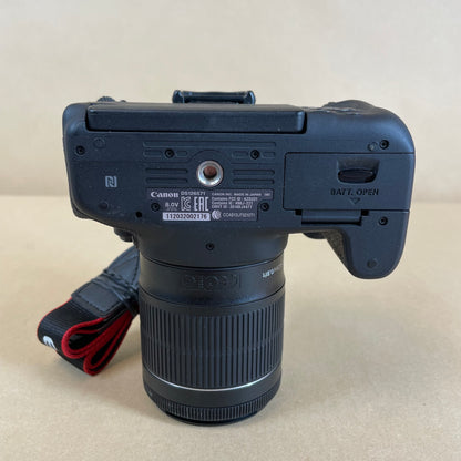 Canon EOS Rebel T6i 24.2MP DSLR Camera 1897 Shutter Count 18-55mm Lens Combo