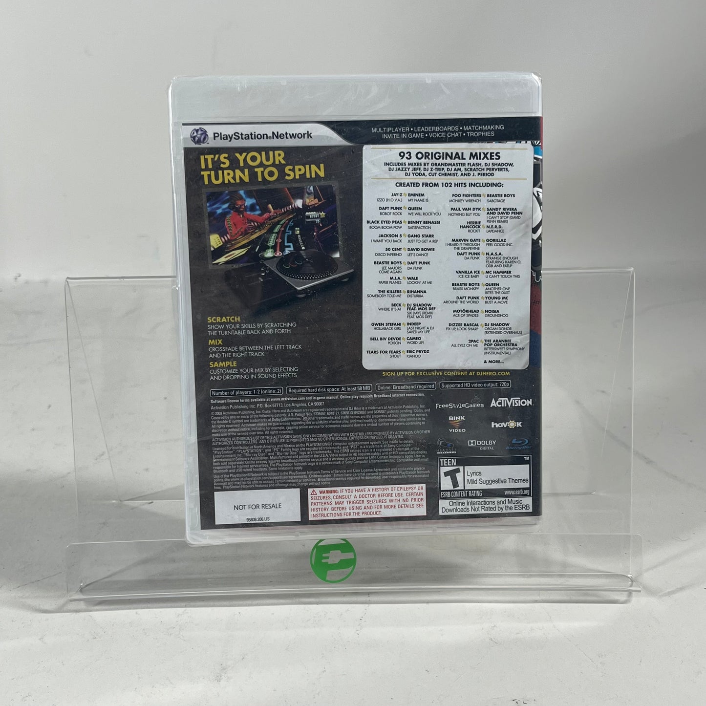 DJ Hero Bundle SLUH-00106 (Sony PS3, 2009)