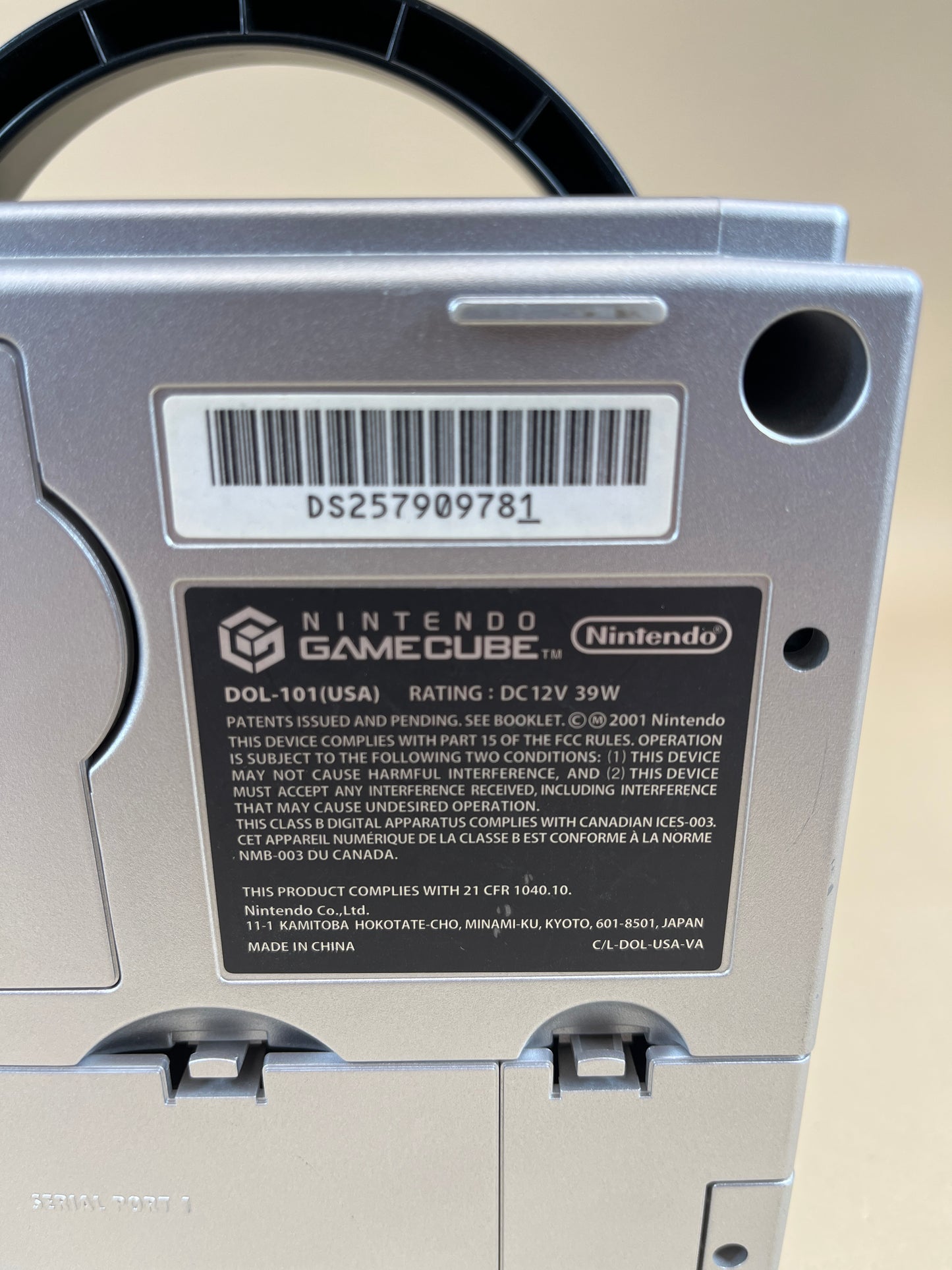 Nintendo GameCube Video Game Console DOL-101 Silver