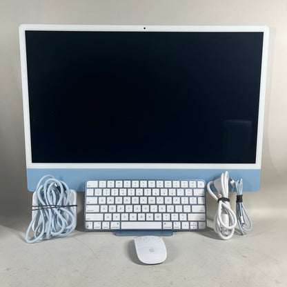 2021 Apple iMac 24" M1 3.2GHz 8GB RAM 256GB SSD Blue A2438