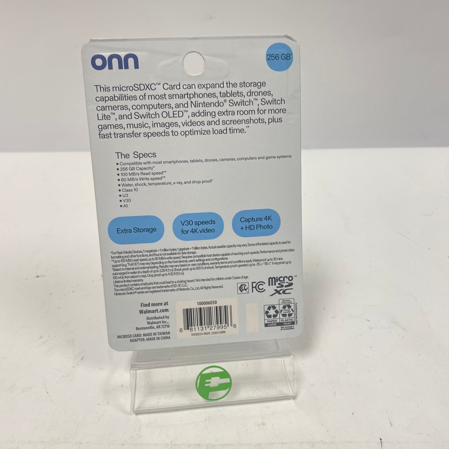 New Onn MicroSDXC Card SD Card 100006050