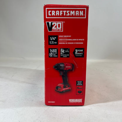 New Craftsman CMCFB00C1 20V Impact Driver Kit