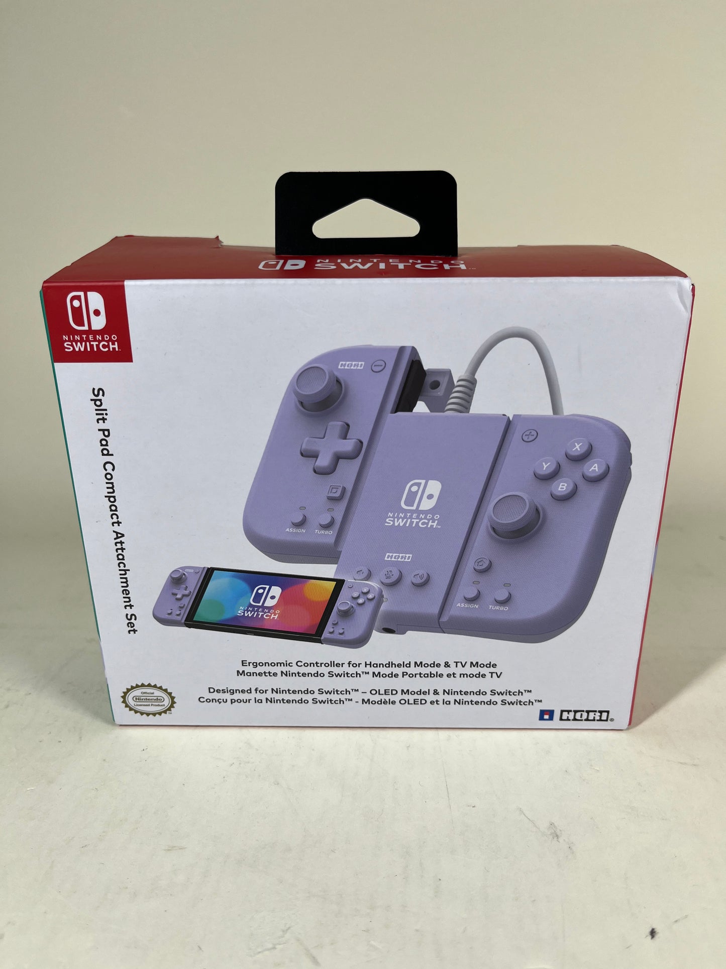 New Nintendo Split Pad Compact Controller Attachment Set Lavender NSW-428U