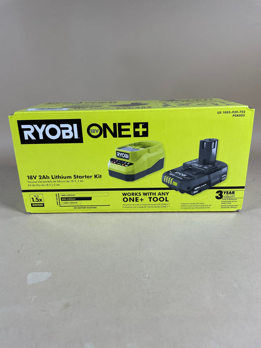 New Ryobi PSK005 18V Lithium Starter Kit