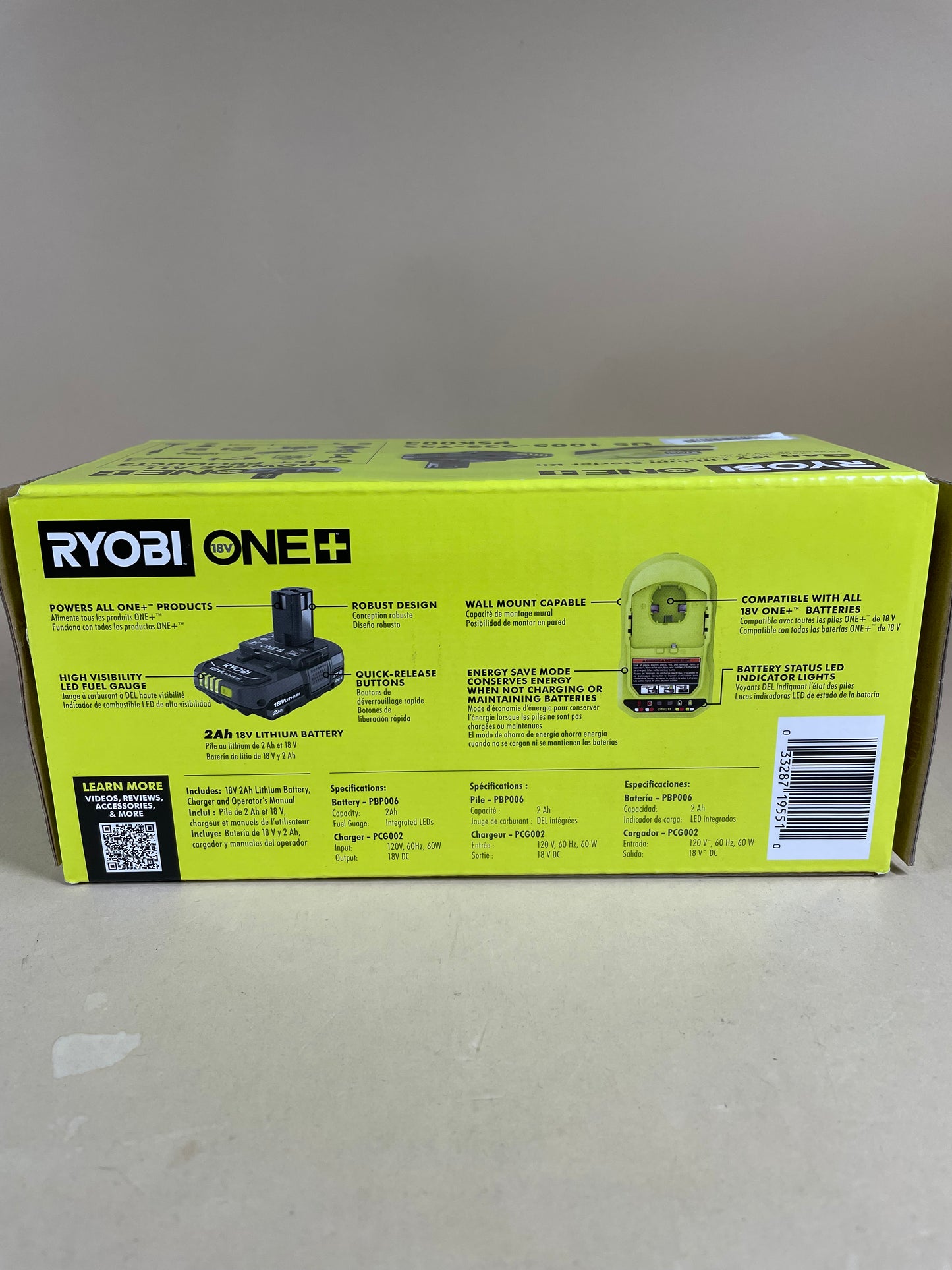 New Ryobi PSK005 18V Lithium Starter Kit