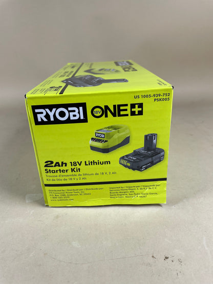 New Ryobi PSK005 18V Lithium Starter Kit