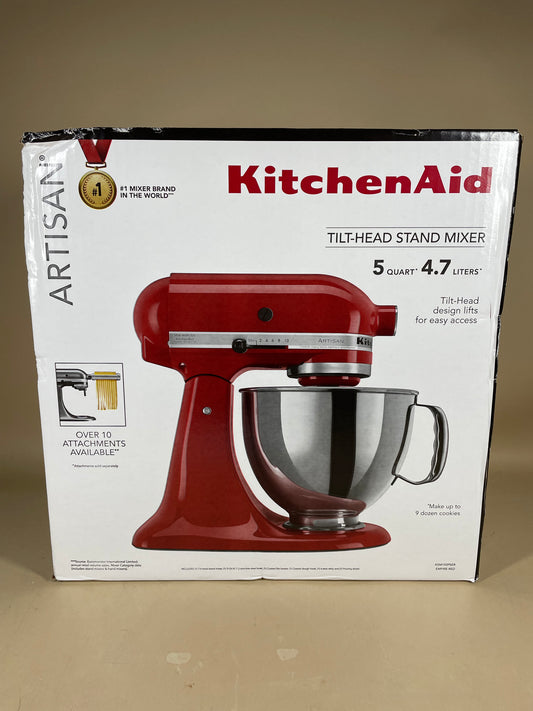 New Kitchen Aid Artisan Tilt-Head Stand Mixer KSM150PSER