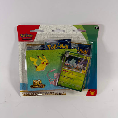 New Pokemon TCG 30th Celebration Tech Sticker Collection (1 of 2 Variety)